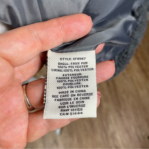 Sebby Collection Grey Teddy Sherpa Fleece NWT. SZ:S. - Picture 15 of 15